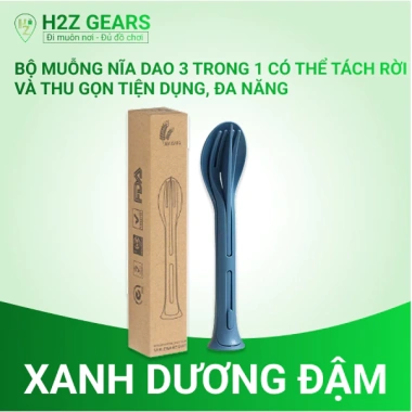 Bộ muỗng nĩa dao nhựa 3 trong 1 gấp gọn, tách rời đa năng cho du lịch dã ngoại Giá chỉ 25.000đ 5