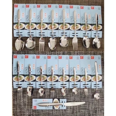 Bộ Muỗng Nĩa Dĩa Vá Dao Steak Inox SUS 304 Cao Cấp - Dùng cho Nhà Hàng, Khách Sạn, Decor - Giá 31.000₫ 2