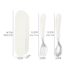 Bộ Muỗng Nĩa Inox 304 Pastel Tiết Dễ Thương, Không Độc Hại, Hộp Đựng Dễ Mang CJ-018 8