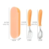 Bộ Muỗng Nĩa Inox 304 Pastel Tiết Dễ Thương, Không Độc Hại, Hộp Đựng Dễ Mang CJ-018 9