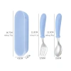 Bộ Muỗng Nĩa Inox 304 Pastel Tiết Dễ Thương, Không Độc Hại, Hộp Đựng Dễ Mang CJ-018 10