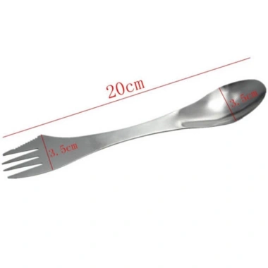 Bộ muỗng nĩa thép không gỉ đa năng, tiện dụng cho cắm trại - Giá chỉ 19,327₫