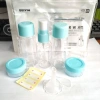 Bộ mỹ phẩm du lịch 7 món, 5 chai silicone trong suốt đa năng, siêu gọn, giá 21.900₫ 4
