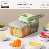 Bộ nạo sợi rau củ đa năng FEEKA 6 lưỡi dao - Đồ bào rau củ cao cấp, gọn nhẹ, giảm giá 205.000₫