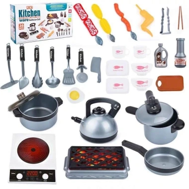 Bộ Nấu Ăn 36 Chi Tiết Kitchen Size Lớn - Đồ Chơi Nhà Bếp Bé, Giá Ưu Đãi 121.000₫