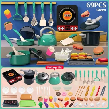 Bộ nấu ăn 69 chi tiết cho bé - Giá ưu đãi 165.000đ, phát triển kỹ năng