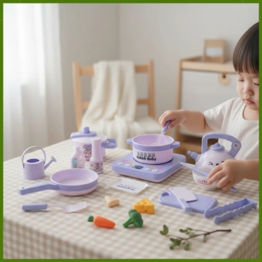 Bộ Nấu Ăn Thỏ Tím Cỡ Lớn 21 Chi Tiết, Bếp Điện, Đồ Chơi Siêu Thị QaHa, Giá Ưu Đãi 143k