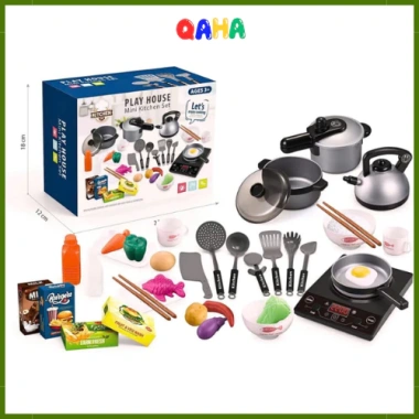 Bộ Nấu Ăn Thỏ Tím Cỡ Lớn 21 Chi Tiết, Bếp Điện, Đồ Chơi Siêu Thị QaHa, Giá Ưu Đãi 143k