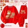 Bộ Nỉ Sweater Tết Bính Ngọ 2.026 Múa Lân CIUCIU - Da Cá Mềm Ấm cho Bé Trai & Bé Gái 296k 10