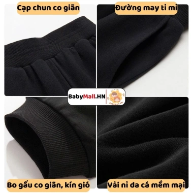 Bộ Nỉ Tết GoGo Baby Đồ Bé Trai Bé Gái Vải Nỉ Da Cá In Hình Chúc Mừng Năm Mới Bính Ngọ - 243k