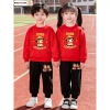 Bộ Nỉ Tết GoGo Baby Đồ Bé Trai Bé Gái Vải Nỉ Da Cá In Hình Chúc Mừng Năm Mới Bính Ngọ - 243k 4