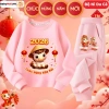 Bộ Nỉ Tết GoGo Baby Đồ Bé Trai Bé Gái Vải Nỉ Da Cá In Hình Chúc Mừng Năm Mới Bính Ngọ - 243k 7