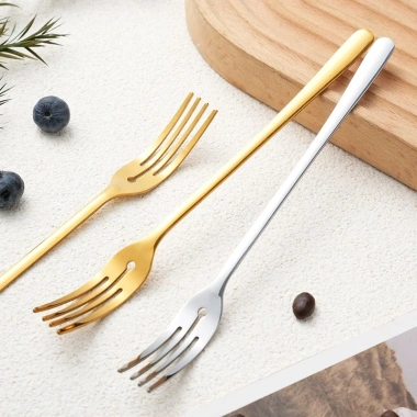 Bộ nĩa ăn tráng miệng salad thép không gỉ tay cầm dài phong cách Hàn Quốc - Giá chỉ 8.680đ 8 Bộ nĩa ăn tráng miệng salad thép không gỉ tay cầm dài phong cách Hàn Quốc - Giá chỉ 8.680đ 8