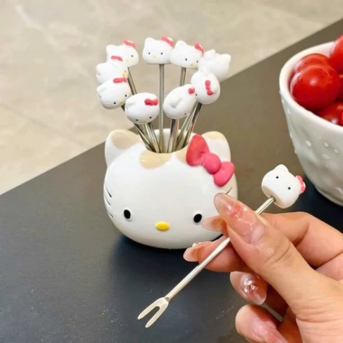Bộ Nĩa Hello Kitty 10 Chiếc Siêu Xinh - Giá ưu đãi 76.888đ cho gia đình 2.026 6
