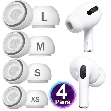 Bộ Núm Tai Nghe AirPod Pro 2 và 1 - Tips Cao Su Chống Ồn, Màng Lưới Lọc Bụi, Giá Chỉ 55.000₫