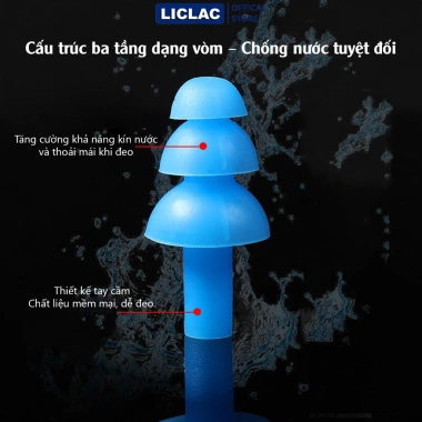 Bộ Nút Bịt Tai & Kẹp Mũi Chống Nước Khi Bơi BT01 KM01 - Bảo Vệ Tai Mũi