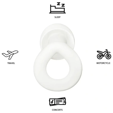 Bộ nút tai giảm tiếng ồn silicone mềm, tái sử dụng, chống nước, bảo vệ ngủ, du lịch, bơi lội, giá 57.200₫