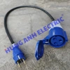 Bộ Ổ 32A và Phích 1 Pha 2 Chấu 16A Chuyển Đổi, Sạc Ô tô Điện Nhanh, Giá 200k