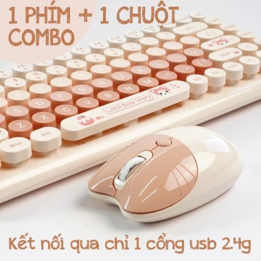 Bộ Phím Chuột Không Dây MOFII Candy Đa Màu – Giá Ưu Đãi 150.000 VNĐ