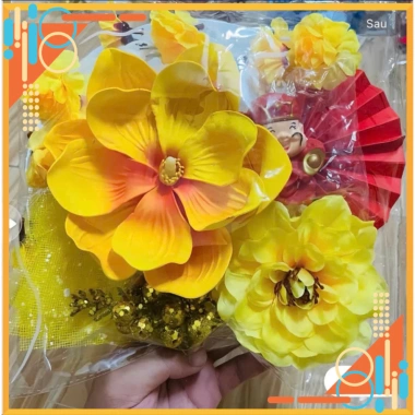 Bộ phụ kiện trang trí tháp nước và bánh, giỏ quà Tết 2.026, sỉ lượng, giá 38.000đ