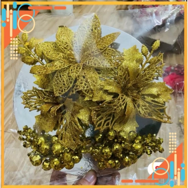 Bộ phụ kiện trang trí tháp nước và bánh, giỏ quà Tết 2.026, sỉ lượng, giá 38.000đ