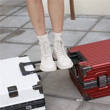 Bộ phụ kiện vali khung nhôm: quai xách, tay kéo, ổ khóa, bánh xe - Giá chỉ 55.000 VND