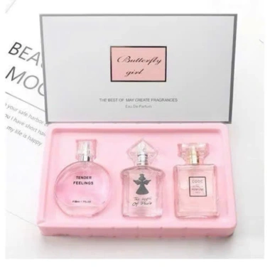 Bộ quà tặng Nước hoa nữ 3 chai Butterfly Girl cao cấp full box thơm lâu 75.000đ MAR ORIGINALS