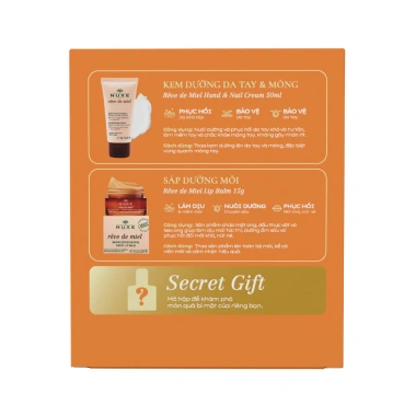 Bộ quà tặng Nuxe Bee Loved - Kem tay 50ml, Sáp môi 15g, Dầu dưỡng 10ml - 575.000đ