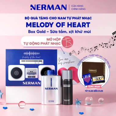 Bộ quà tặng Valentine 14/2 cho nam - Nerman Melody Of Heart, sữa tắm 3 in 1 350g, DDVS 100ml, XKM 100ml - Giá ưu đãi 319.000đ 9