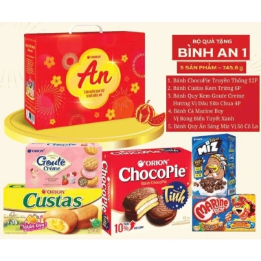 Bộ Quà Tết Orion Bình An 1-8 Hộp Quai Xách - Giảm Giá Đến 159.000đ, Giá Gốc 190.800đ 2