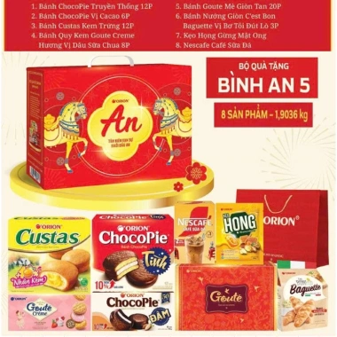 Bộ Quà Tết Orion Bình An 1-8 Hộp Quai Xách - Giảm Giá Đến 159.000đ, Giá Gốc 190.800đ 6