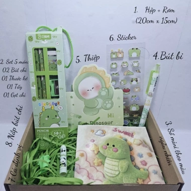 Bộ quà văn phòng phẩm sinh nhật học sinh - Giá ưu đãi 26.499₫, gồm bút, sổ, giấy note, thiệp chúc mừng 5 Bộ quà văn phòng phẩm sinh nhật học sinh - Giá ưu đãi 26.499₫, gồm bút, sổ, giấy note, thiệp chúc mừng 5