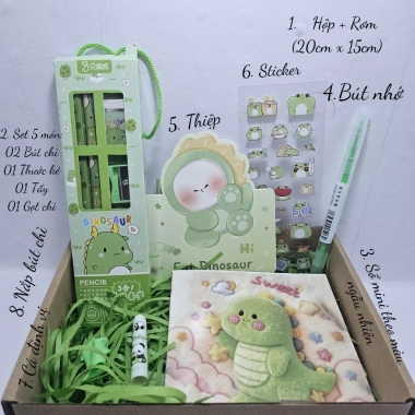 Bộ quà văn phòng phẩm sinh nhật học sinh - Giá ưu đãi 26.499₫, gồm bút, sổ, giấy note, thiệp chúc mừng 6 Bộ quà văn phòng phẩm sinh nhật học sinh - Giá ưu đãi 26.499₫, gồm bút, sổ, giấy note, thiệp chúc mừng 6