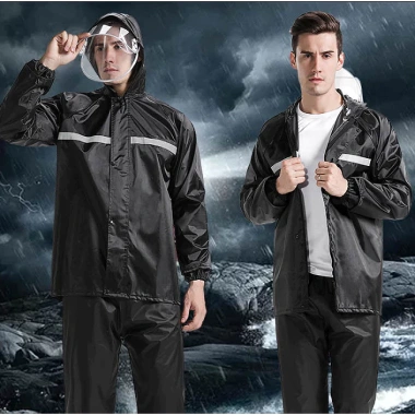 Bộ Quần Áo Mưa Dáng Dài Nam Nữ Bảo Vệ Toàn Thân, Phản Quang An Toàn, Chống Nước - 127,950₫