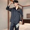 Bộ quần áo ngủ lụa cao cấp nam nữ dài tay, size 40-99kg, siêu mềm, không nhăn, thời trang, đêm ngủ thoải mái, giá chỉ 170.900₫ - ưu đãi Tết 2.024 7