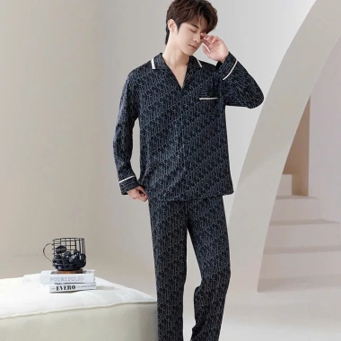 Bộ quần áo ngủ lụa cao cấp nam nữ dài tay, size 40-99kg, siêu mềm, không nhăn, thời trang, đêm ngủ thoải mái, giá chỉ 170.900₫ - ưu đãi Tết 2.024 10