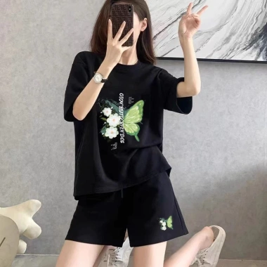 Bộ quần áo thun nữ dáng rộng NB25 in hình cotton Loza - Giá giảm 271k