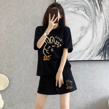 Bộ quần áo thun nữ dáng rộng NB25 in hình cotton Loza - Giá giảm 271k