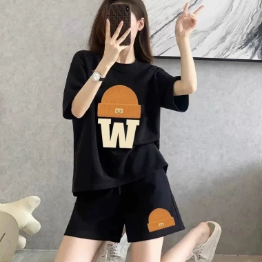 Bộ quần áo thun nữ dáng rộng NB25 in hình cotton Loza - Giá giảm 271k