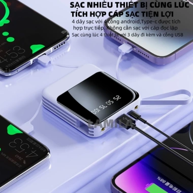 Bo Sac 20.000mAh 10.000mAh Sac Nhanh, Kem Nhieu Day Sac - Gia uu dai 166.800 4