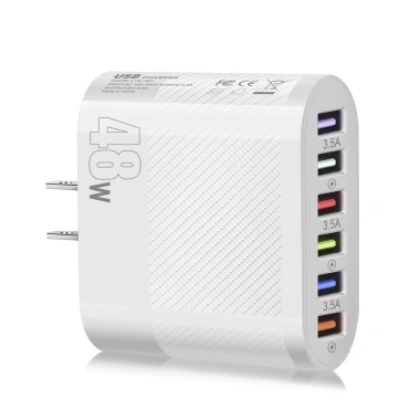 Bộ sạc 48W 6 USB du lịch - Đầu sạc 3.5A, chuyển đổi nhanh, giá chỉ 96.800₫
