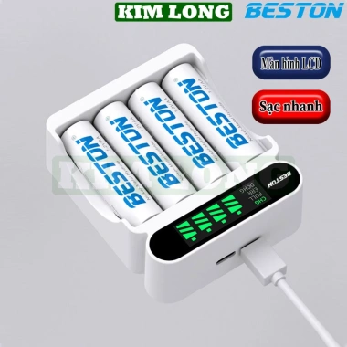Bộ sạc BESTON C9.023L/C9.024L, Pin AA 3.300mAh & AAA 1.300mAh 1.2V - Giá 59.000₫ 5