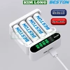 Bộ sạc BESTON C9.023L/C9.024L, Pin AA 3.300mAh và AAA 1.300mAh 1.2V - Giá chỉ 65.000đ 5