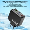 Bộ sạc đa cổng 6 cổng 120W USB và TypeC siêu nhanh PD, sạc nhanh cho điện thoại 6