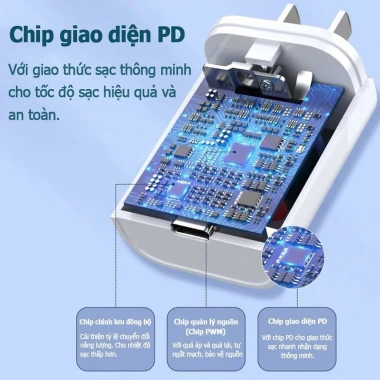 Bộ Sạc Điện Thoại 20W Cáp Sạc Nhanh An Toàn, Ổn Định Không Nóng Máy, Bảo Vệ Thiết Bị 6 Bộ Sạc Điện Thoại 20W Cáp Sạc Nhanh An Toàn, Ổn Định Không Nóng Máy, Bảo Vệ Thiết Bị 6