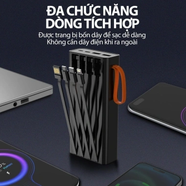 Bộ sạc dự phòng mini GOOJODOQ 20.000mAh sạc nhanh 22,5W LED đèn pin - Giá ưu đãi 388.550₫ 4 Bộ sạc dự phòng mini GOOJODOQ 20.000mAh sạc nhanh 22,5W LED đèn pin - Giá ưu đãi 388.550₫ 4