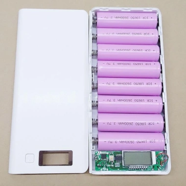 Bộ sạc dự phòng SMH 8 khe pin 18.650, 2 cổng USB 1A/2A, LED báo dung lượng - 85.000₫
