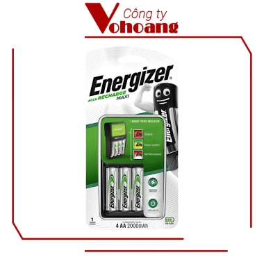 Bộ sạc Energizer 2.000mAh 4 pin AA tự ngắt sạc - Giá chỉ 550.100 VND