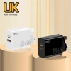 Bộ sạc GaN 240W cổng kép USB+PD, sạc nhanh EU/US/UK, cắm du lịch gắn tường 5