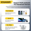 Bộ sạc GAN ESSAGER 33W USB-A + Type-C, hỗ trợ PPS PD3.0, QC4.0, 2.4A, sạc nhanh du lịch AFC 7